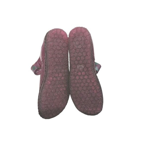 Tin Rui Shoes Womens 7.5 Slip On  Mary Jane Leather Multicolor Comfort Flower - Picture 5 of 12